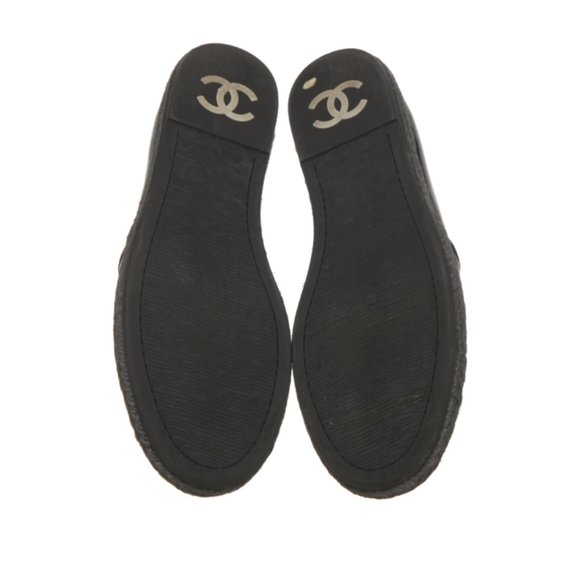 Chanel Patent Calfskin Cc Mocassin Loafer Espadrilles - Picture 4 of 4